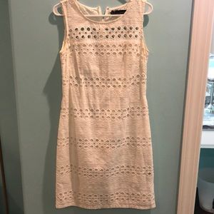 Eyelet White Dress